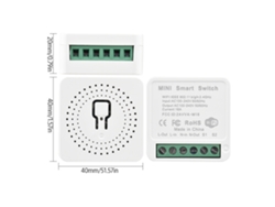 Módulo De Interruptor Wifi Inteligente De 16 A, Disyuntor Inteligente, Control Por Voz Mediante Aplicación, Temporizador, Domótica, Bricolaje.
