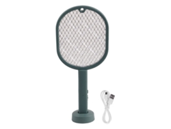 Matamoscas Eléctrico Portátil De Mesa Con Luz Uv, Recargable, 300 Mah, 3 Capas, Verde.