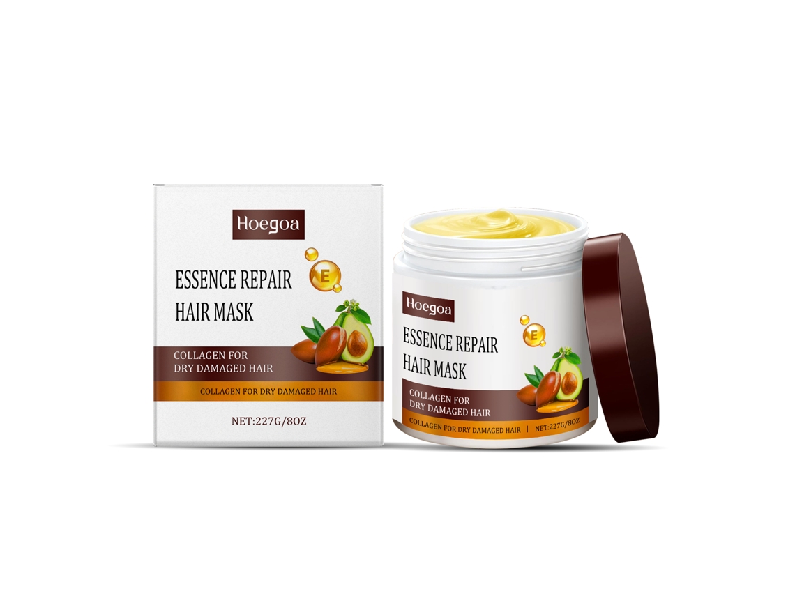 Mascarilla capilar reparadora de colágeno para cabello dañado