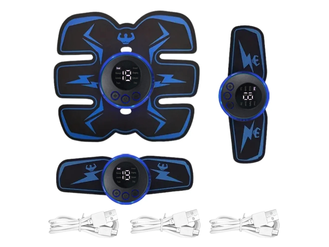 Estimulador Muscular Ems Recargable Por Usb, Entrenador De Fitness Inteligente, Dispositivo De Entrenamiento