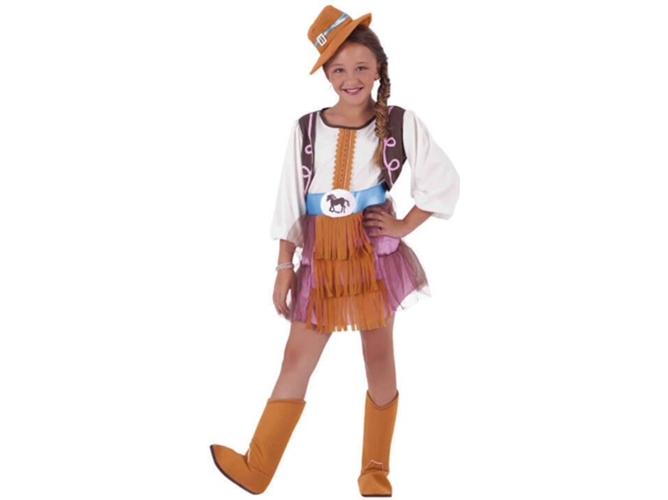 Disfraz de Niña DISFRAZZES Cowboy (Talla: 8 a 10 años)
