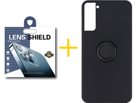 Carcasa + 1 Protector de Cámara para Samsung Galaxy S22 Plus 5G SKYHE Negro