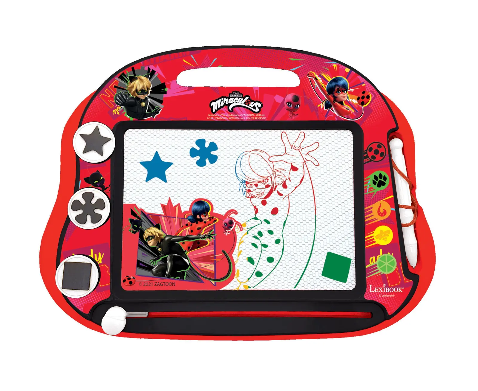Magnetische Mehrfarben-zeichentafel Miraculous Mit Zubehör Im A5-format