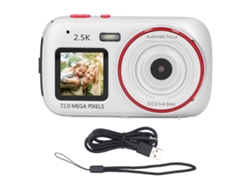 Cámara Digital 72mp 2.5k Pantalla Dual 16x Zoom Autofoco Estabilización Anti-shake 750mah Para Viajes Plata