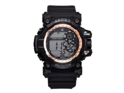 Reloj Electrónico Deportivo Impermeable Para Hombre Estudiante Multifunción Oro