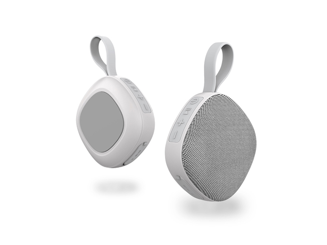 (blanco) Nuevo Mini Altavoz Portátil De Tela Con Bluetooth, Impermeable E Inalámbrico