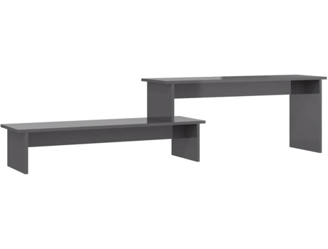Mueble para la televisión VIDAXL Gris Madera contrachapada (180x30x43 cm)