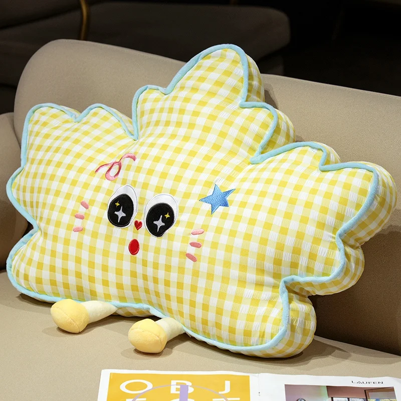 Cojín Decorativo Para Adultos Con Estampado De Hoja De Arce (amarillo, 45 Cm), Suave Y Cómodo.
