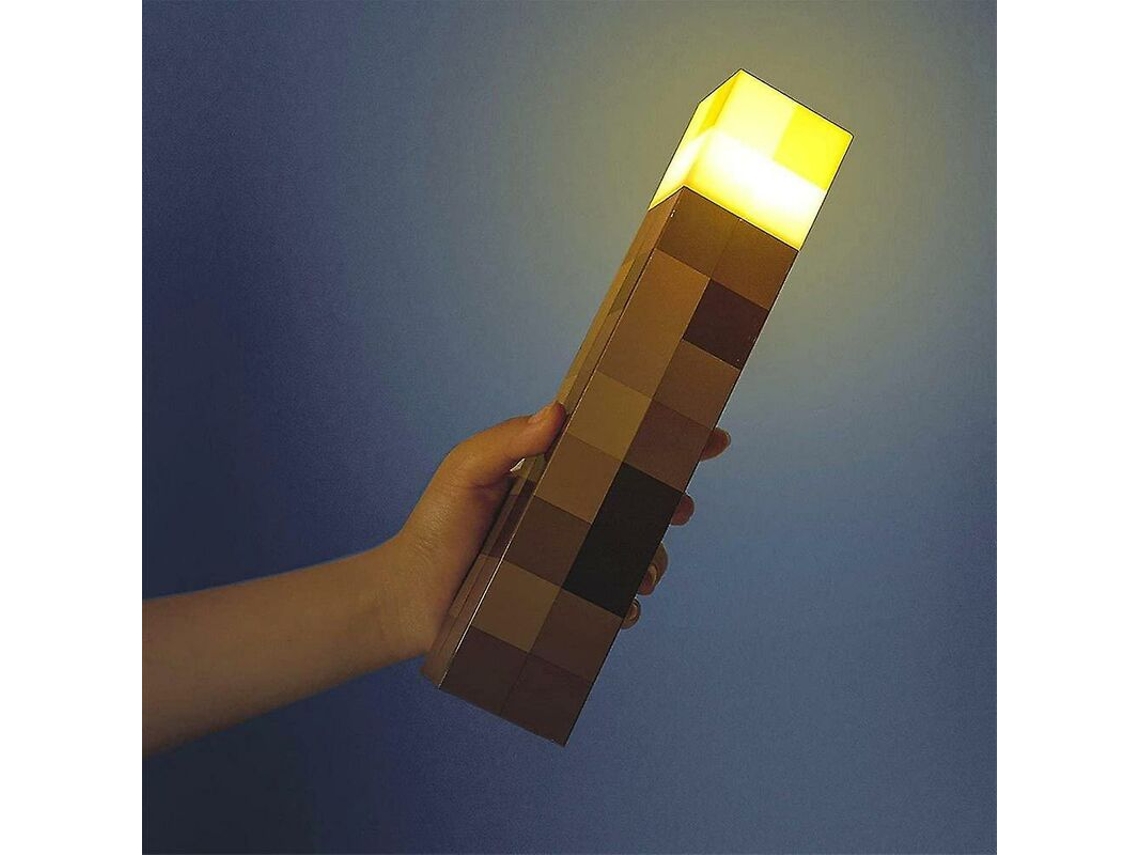 Lámpara de escritorio con linterna LED de Minecraft, lámpara de noche, luz de noche, decoración del hogar