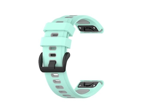 Correa Smartwatch Para Garmin Fenix 7S 20Mm Correa De Reloj De Silicona Bicolor Verde Gris VENISYMLIS