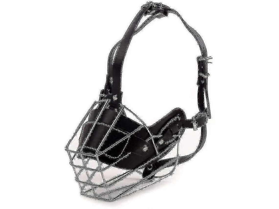 Mordaza De Metal Resistente Para Perros Grandes Bull Terrier Antimosquear Y Mordiscos De Alta Calidad M
