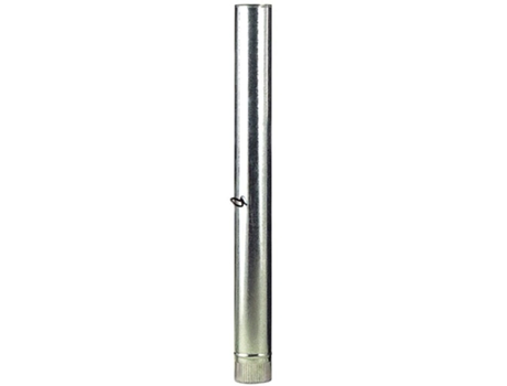 Wolfpack tubo estufa acero galvanizado ø 110 mm, ideal estufas de leña, chimenea, alta resistencia, conducto humos. con llave
