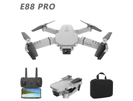 E88Pro Mini Drone con cámara 4K (Cámara única - Duración de la batería: 15 min - Gris)
