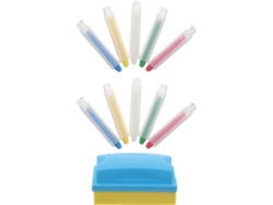 Juego De 10 Tizas De Colores Lavables Para Niños Y Niñas, Pizarra De Dibujo Para Interiores.