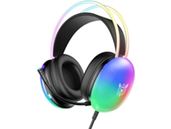 Auriculares Gaming con Micrófono Rgb Luz Arco Iris para Ps4/Ps5/Laptop/Mac 3 Audio Estéreo Sonido Envolvente Diadema BISBISOUS