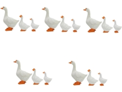 Figuras De Patos De Resina (15 Piezas), Adorable Decoración Para Jardín, Esculturas De Gansos En