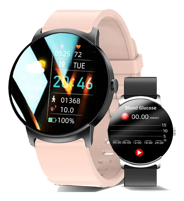 Reloj inteligente con NFC y monitor de glucosa en sangre no invasivo para Menvayotoy