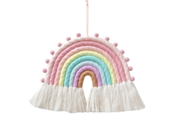 KOFIHETY Colgante de Pared Grande Arcoíris, Decoración Macramé para Habitación Infantil o Sala de Bebés Estilo Boho