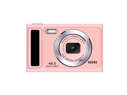 Cámara digital retro portátil CCD Eifson de 2,4 pulgadas, 48 millones de píxeles, enfoque automático (rosa)