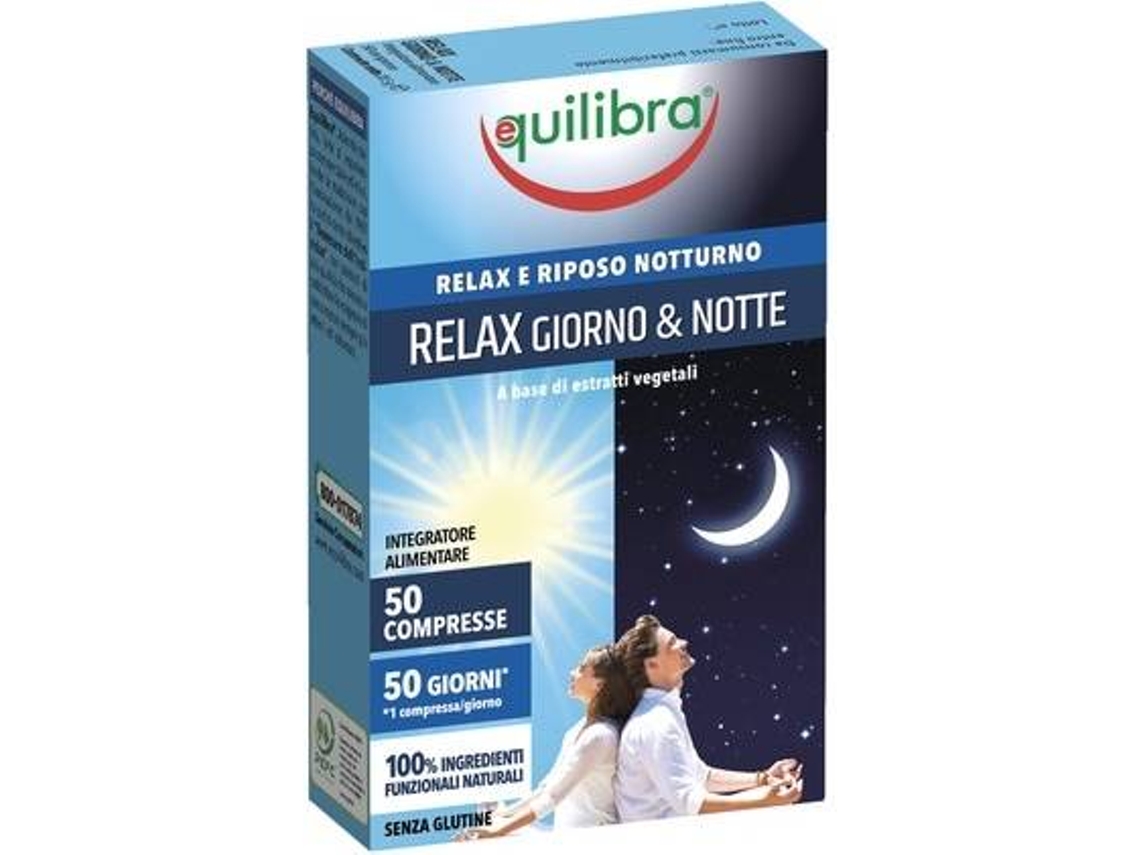 Complemento Alimentar EQUILIBRA Relaxe Dia E Noite (50 comprimidos)