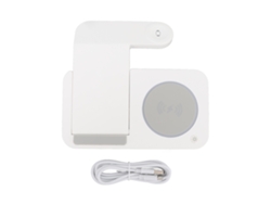 Soporte Magnético Plegable 4 En 1 Con Carga Inalámbrica Para Teléfono Móvil, Reloj Y Auriculares (ios)
