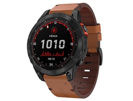 Correa Smartwatch Para Garmin Fenix 7 Solar 22Mm Marrón VENISYMLIS