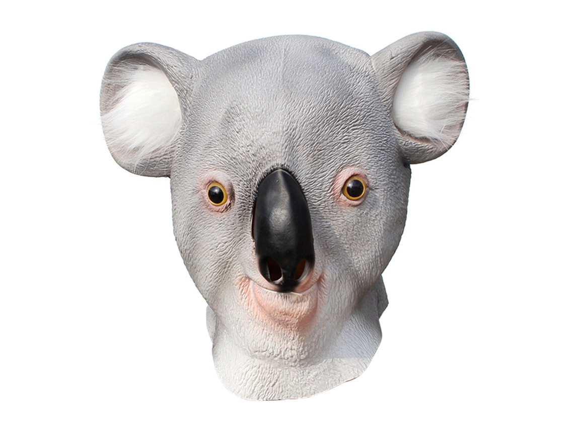 Máscara de koala de látex para Halloween y Navidad