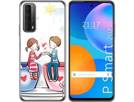 Carcasa Huawei P Smart 2021 TUMUNDOSMARTPHONE Café Multicolor