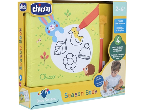 Juguete para bebés CHICCO Livro em Tecido para Pintar Chicco