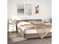 Mesitas de Noche LOVELY HOME Mesinha 2Pcs 40X35X47,5 Cm Branco