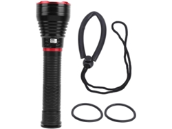 Linterna Buceo Led Profesional Subacuática Emergencia/buceo/exploración/camping Negro Yizhood