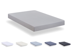 Sábana Bajera Ajustable 135 x 190/200 cm de Microfibra Cepillada Extra Suave Gris claro TODOCAMA