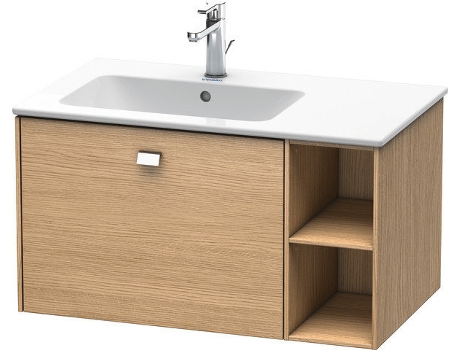Neceser de pared DURAVIT Brioso 82,0 x 47,9 cm 1 extraíble estantería lateral lavabo a la izquierda para lavabo ME by Starck 234583