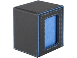 Caja organizadora para cromos con ventana, azul. SFUSHOS