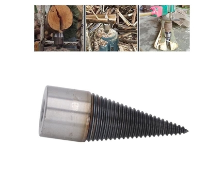 HURRISE Taladro para dividir madera de acero al carbono, broca para dividir madera extraíble de alta dureza, Hardware