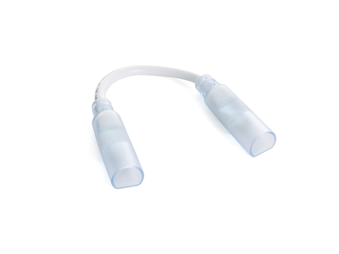 Conector para tira LED neón doble circular Sflex14 regulable 220v con cable Ø14 mm