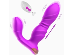 Vibrador De Masaje Porttil Con Control Remoto 3 En 1 Para Adultos (prpura) Yizhood