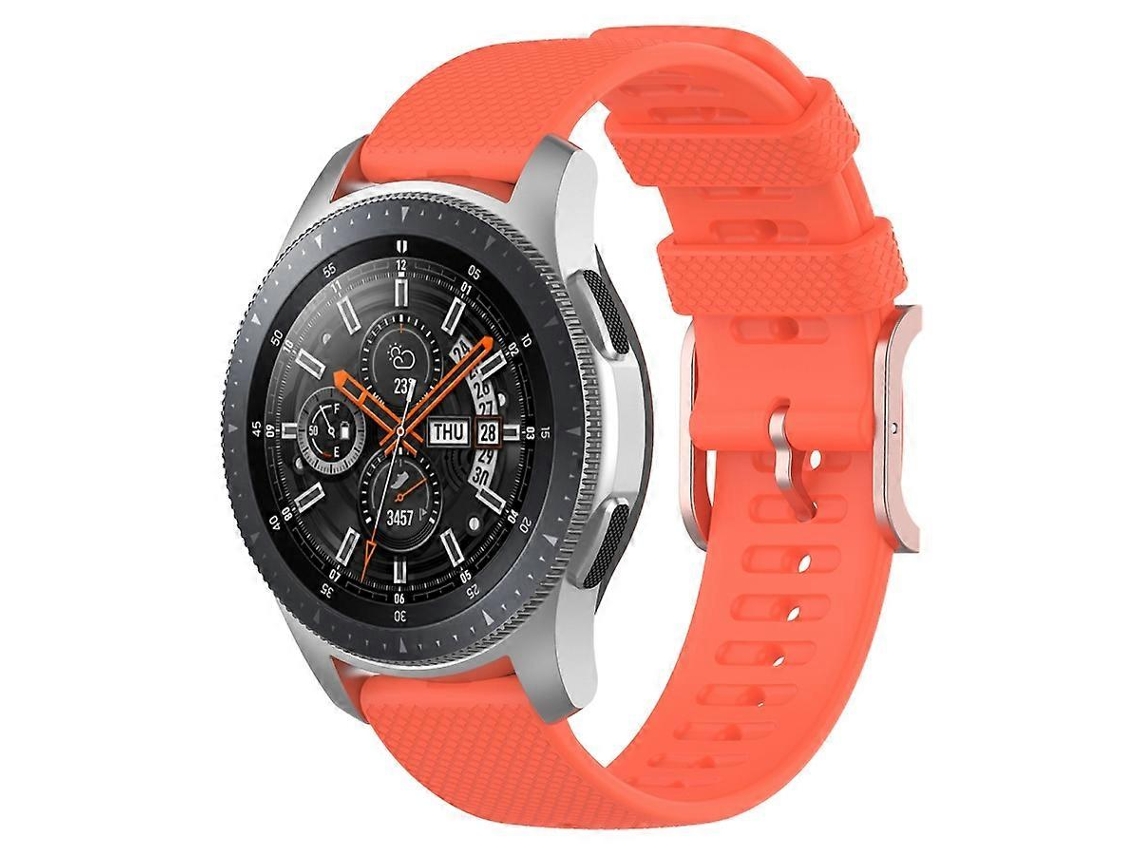 Pulsera texturizada con cuentas de 22 mm para Samsung Galaxy Watch3 de 45 mm / Galaxy Watch de 46 mm (rosa claro)