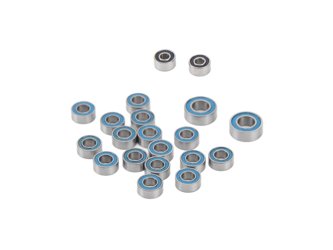 Kit Mali de 20 rodamientos de acero sellados con goma para rueda axial y cubo Scx24 Rc de 1/24".