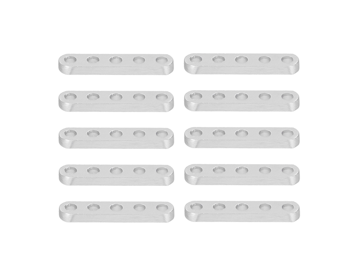 2026velora-10 Piezas Abrazaderas Planas Rectas Aluminio 4x8mm Bracket De Conexión Para Robótica Ingeniería Equipo 3102-0005-0040
