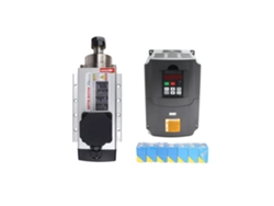 Motor de husillo cuadrado CNC, velocidad de 24 000 RPM, sistema de refrigeración por aire acondicionado, con pinza VFD OEM
