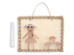 Decoración colgante de madera DIY, juguetes de madera Slowmoose Girl