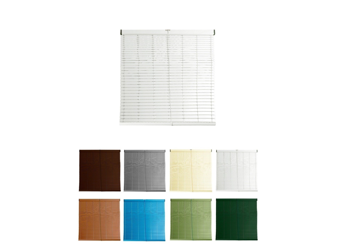 Persiana De Pvc Alicantina Con Polea Metálica | Persiana Enrollable | Estor Enrollable Para Ventanas, Puertas, Salón Y Cocina Blanco 85 X 100 Cm