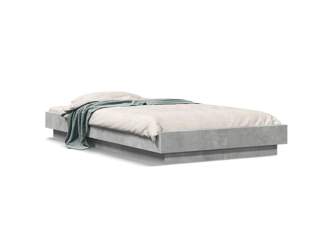 Maison Exclusive - Estructura De Cama Madera De Ingeniería Gris Hormigón 100x200cm