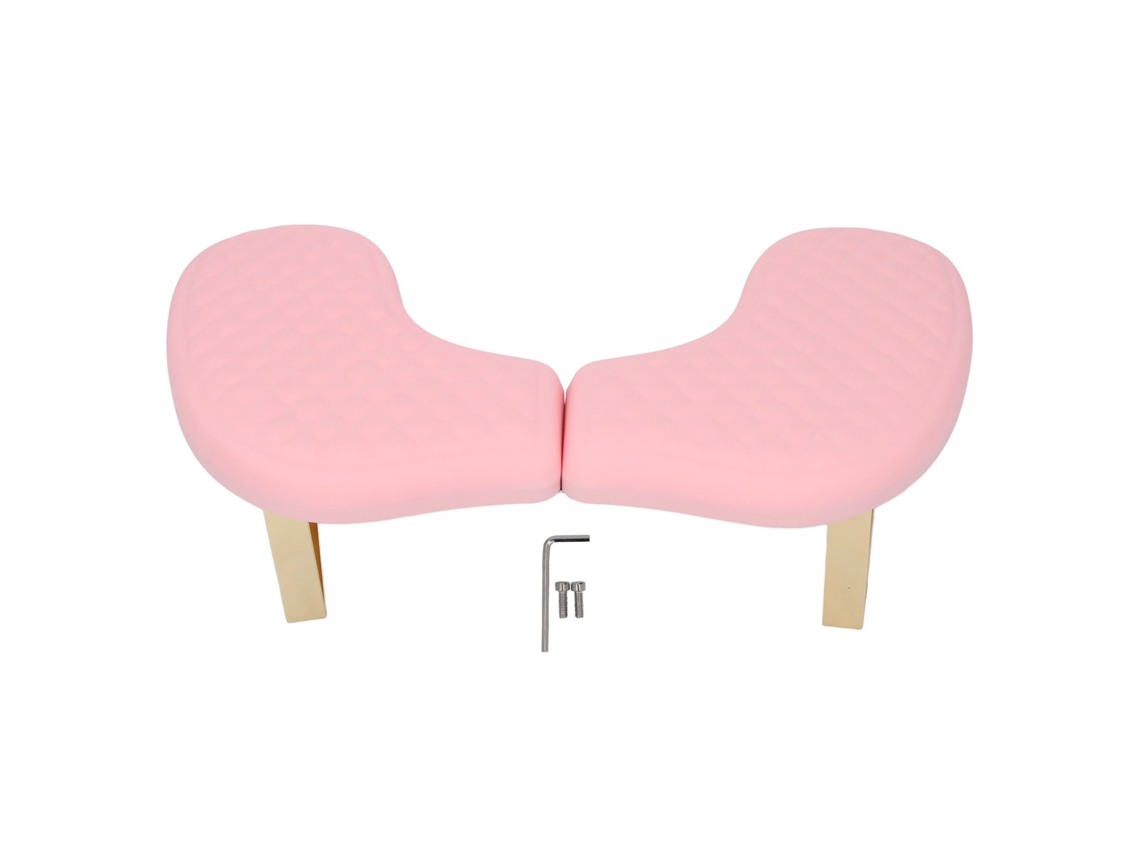 Reposabrazos De Manicura En Forma De U, Desmontable Y Plegable, De Pu Suave, Para Uso En Salones Y En El Hogar - Rosa