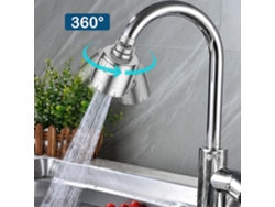 Aerador De Grifo Giratorio 360°, Filtro Ahorrador De Agua Con 2 Modos, Para Cocina Y Baño, Plata