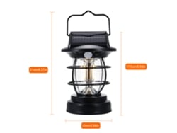 Bj-luz Solar Sensored Waterproof para Hogar, Patios, Balcones, Jardines, Camping. Recargable con USB.