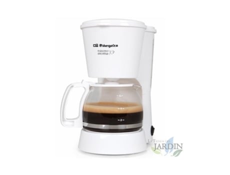 Cafetera de Goteo ORBEGOZO Blanco 6 Tazas Filtro extraíble permanente 650 W