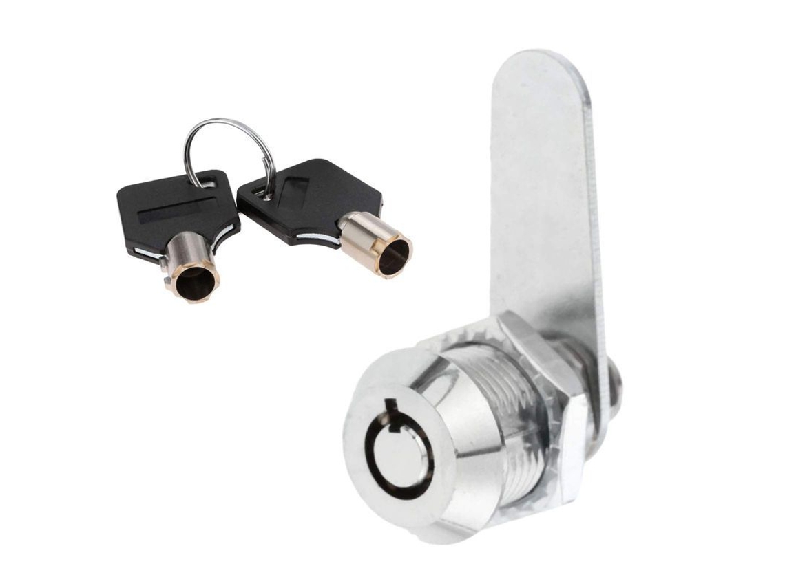 Cerradura Tubular De Aleación De Zinc Para Cajón, Buzón, Caja De Herramientas Con 2 Llaves 20mm
