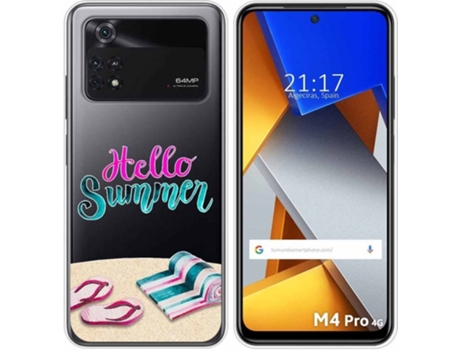 Carcasa para Xiaomi Poco M4 Pro 4G TUMUNDOSMARTPHONE Dibujos Transparente Summer Multicolor